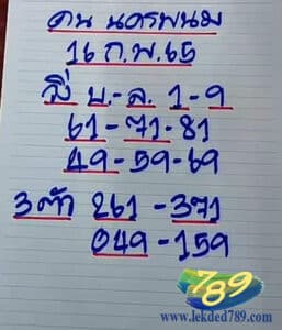 เลขเด็ด คนนครพนม