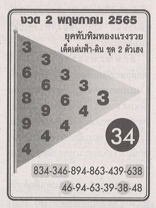 เลขเด็ด ยุคทับทิมพทอง
