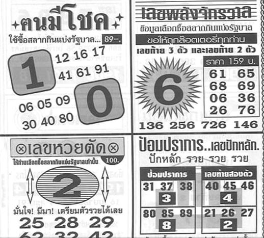 เลขเด็ด ฅนมีโชค