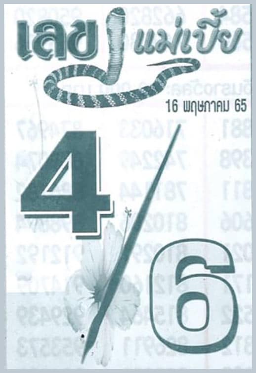 เลขเด็ด เลขแม่เบี้ย