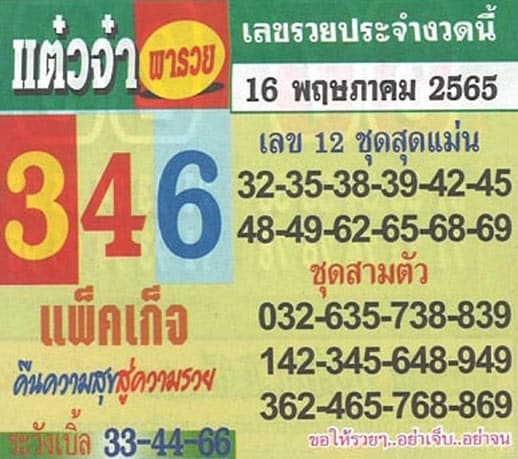 เลขเด็ด แต๋วจ๋าพารวย