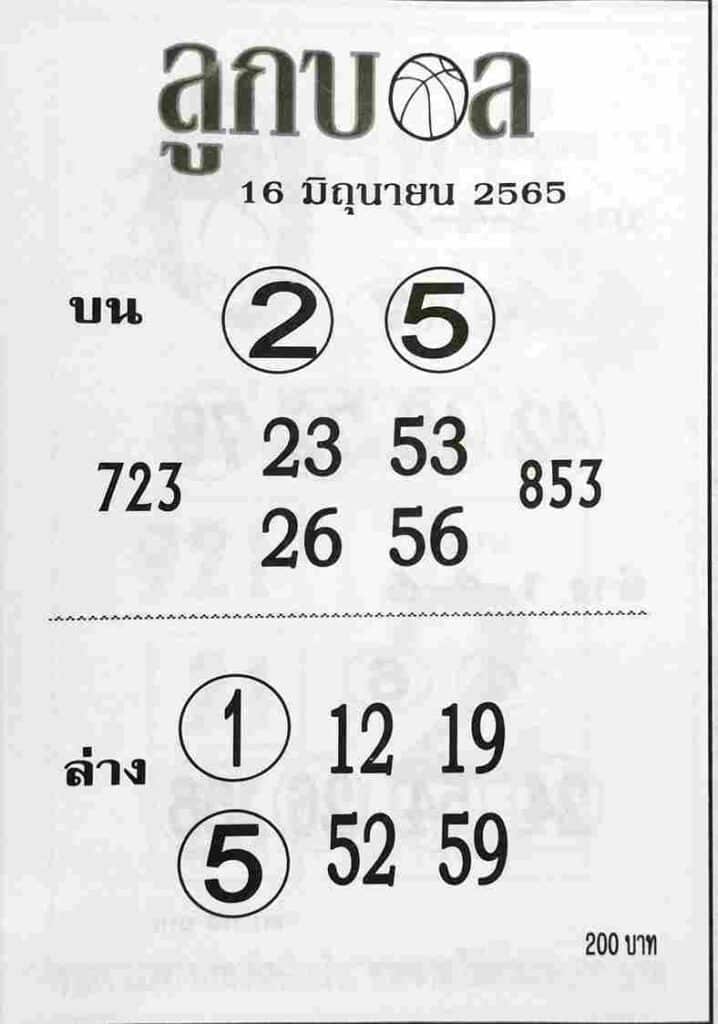 เลขเด็ด ลูกบอล