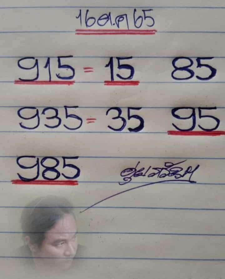 รวมเลขดัง หวยดุ่ยภวัญ16/10/65