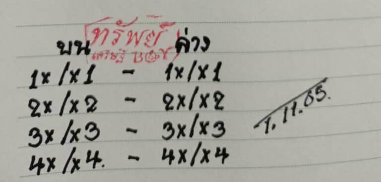 เลขเด็ด หวยทรัพย์เศรษฐี1-11-65