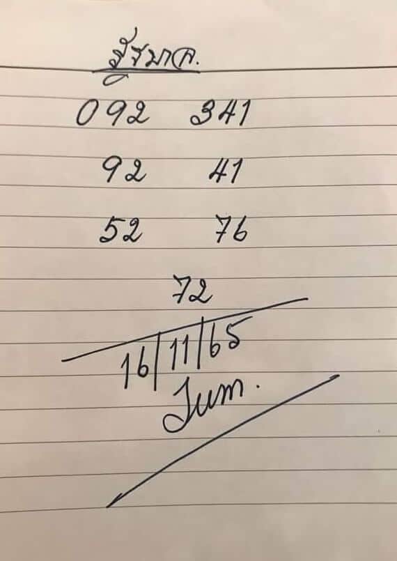 เลขเด็ด หวยจุ๋ม16-11-65