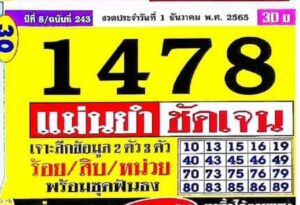 เลขเด็ด หวยประชานิยม1-12-65