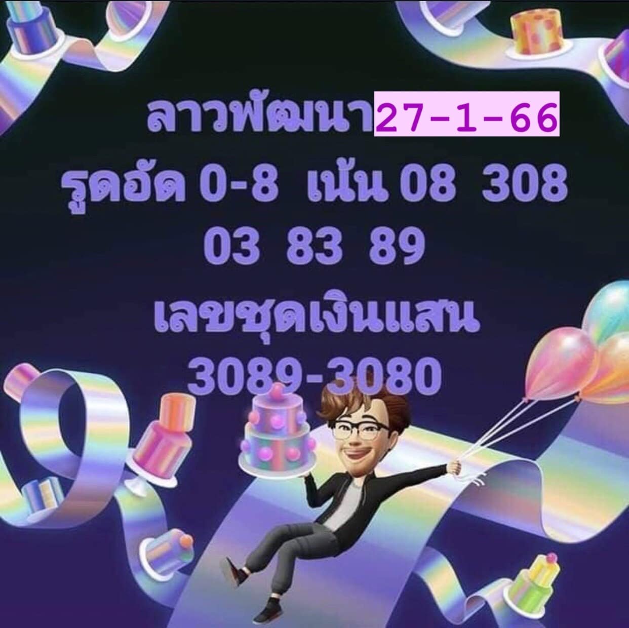 หวยลาวงวดนี้ 27-1-66