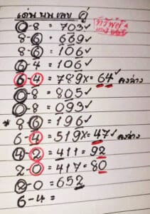 หวยทรัพย์เศรษฐี 16-3-66