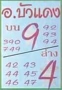 หวยอาจารย์บัวแดง 1-4-66