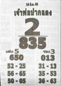 หวยเจ้าพ่อปากแดง 16-3-66