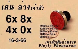 หวยเจ้าสัวพันล้าน 16-3-66