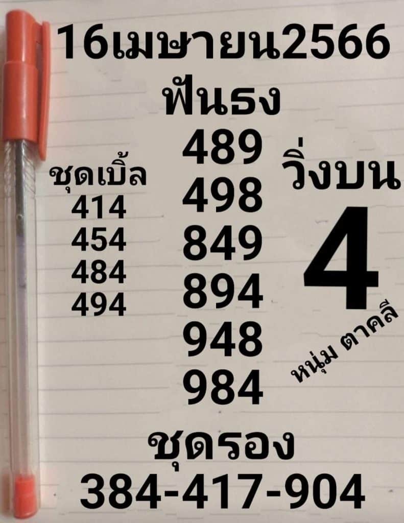 เลขหนุ่มตาคลี 16-4-66