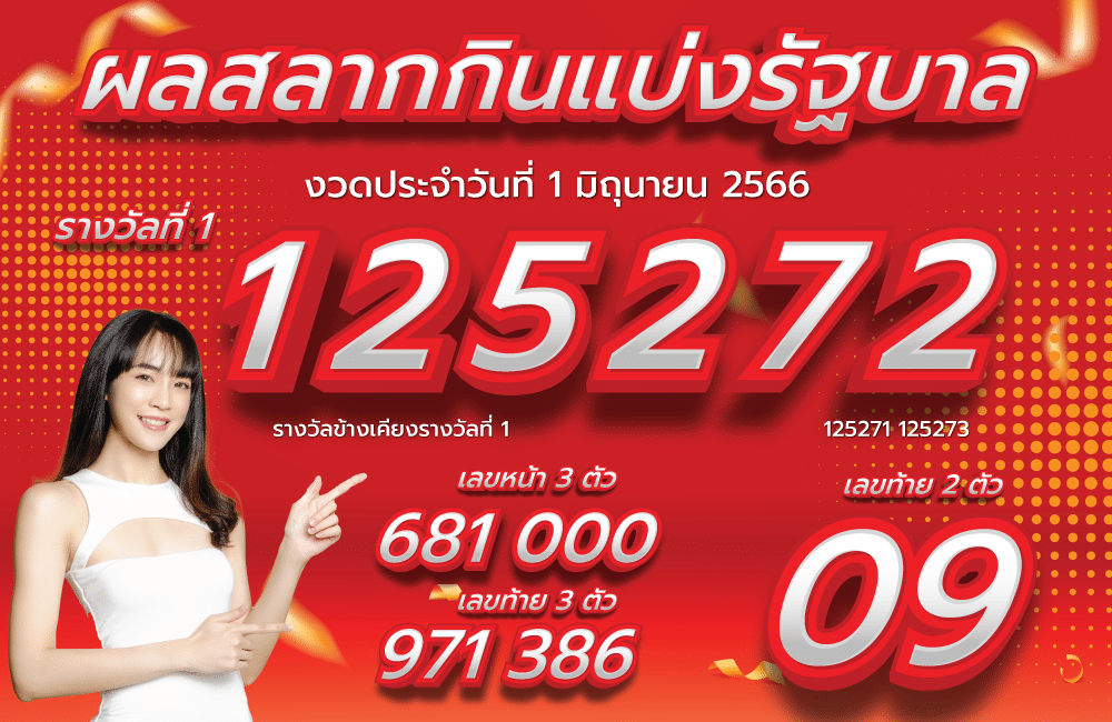 ตรวจหวย 1-6-2566