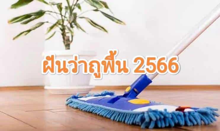 ฝันว่าถูพื้น 2566