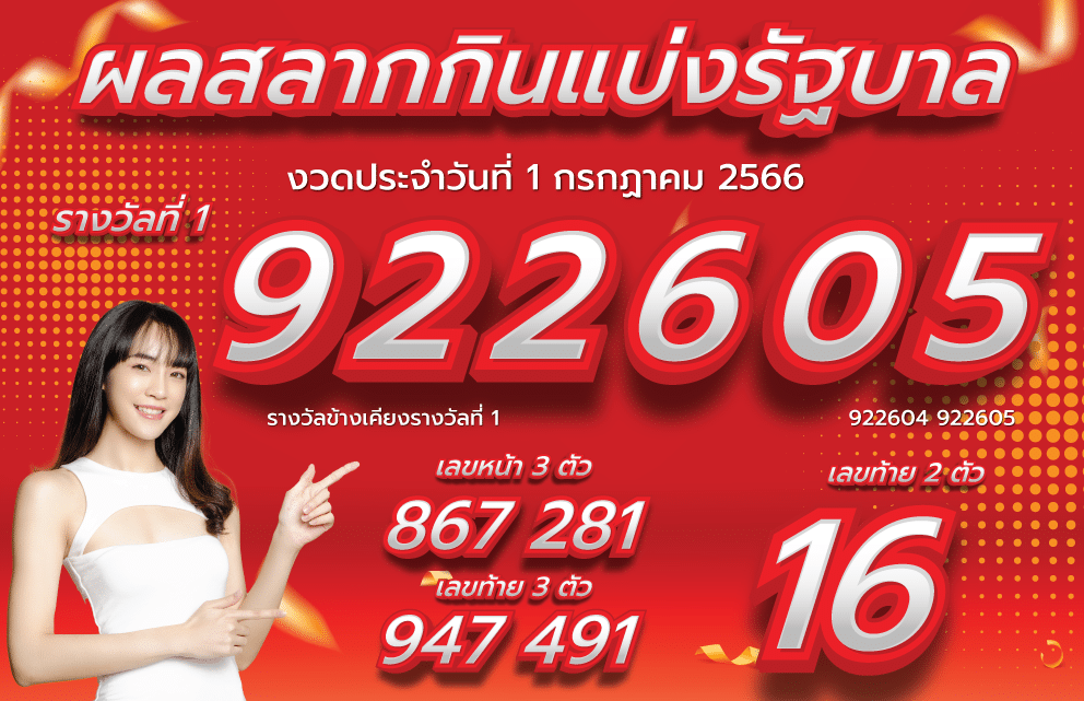 ตรวจหวย 1-7-66