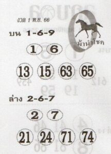 หวยม้านำโชค 1-11-66