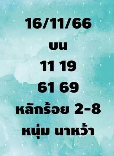 หวยหนุ่มนาหว้า 16-11-66