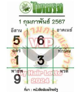 หวยไทยรัฐ 1-2-67