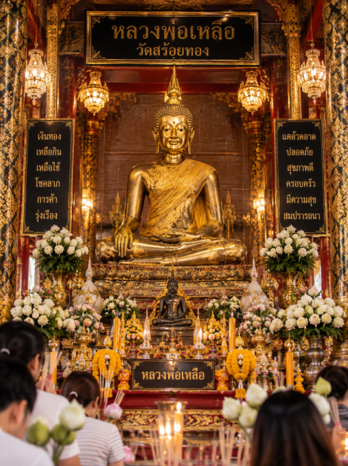 หลวงพ่อเหลือ วัดสร้อยทอง กรุงเทพฯ พระศักดิ์สิทธิ์แห่งบางซื่อ